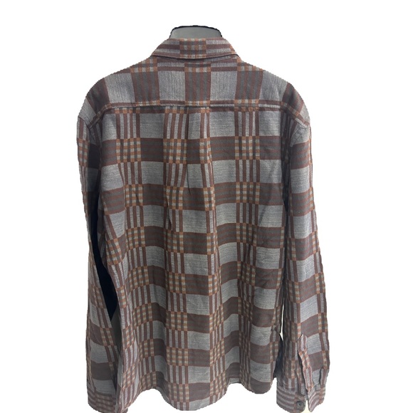 NWT DOCKERS LONG SLEEVES CASUAL FLANNEL PLEATED BUTTONS DOWN SHIRT FITTED IN L - Picture 3 of 7